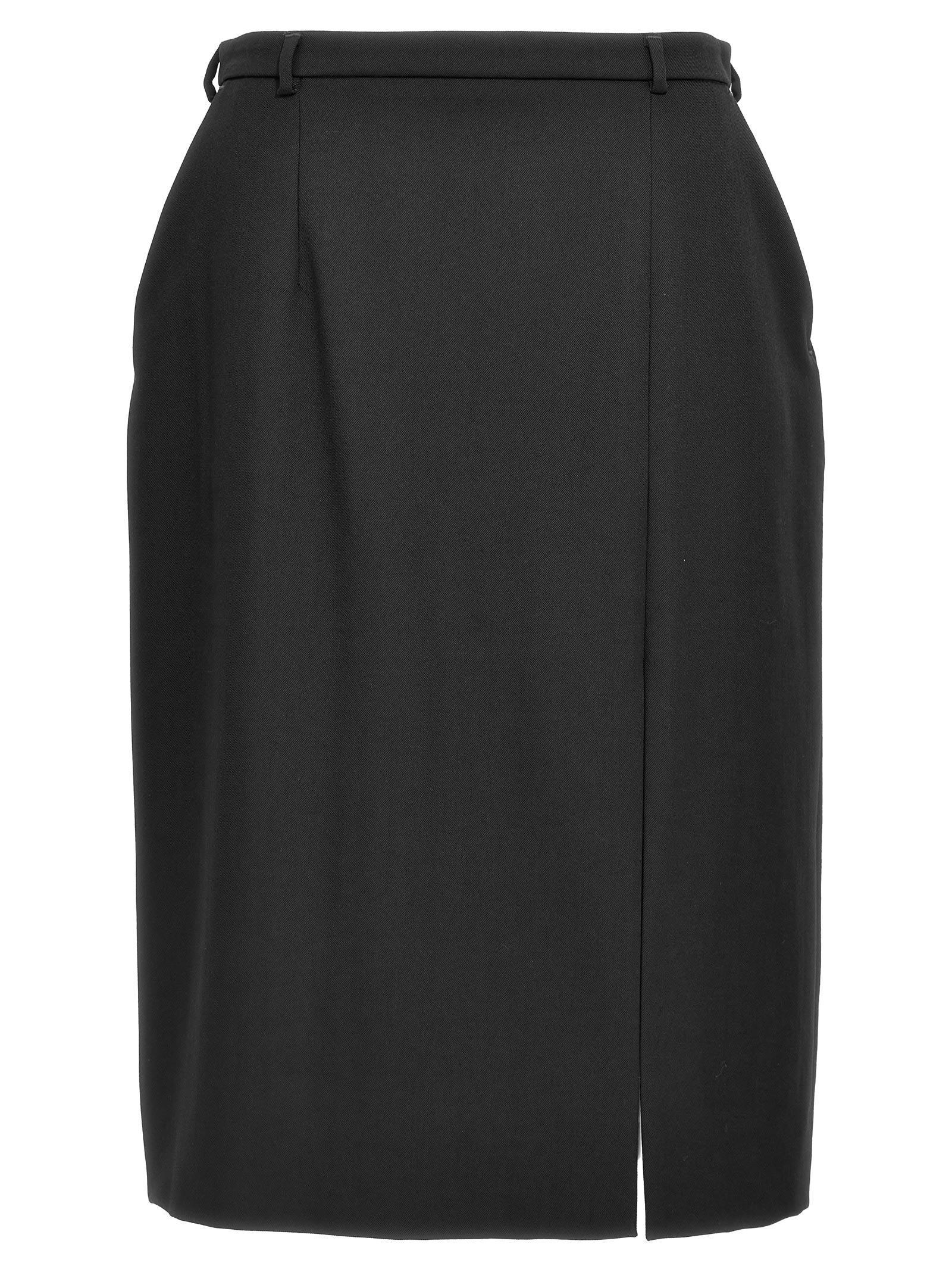 Slit Skirt In Black Product Image