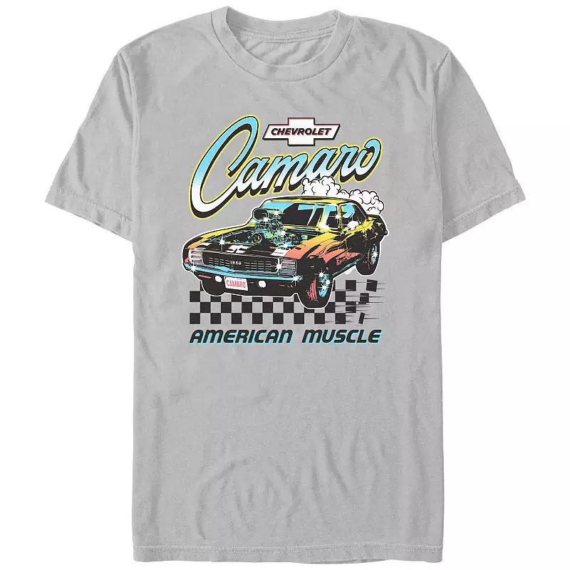 Mens Chevrolet Camaro American Muscle Poster Graphic Tee Product Image