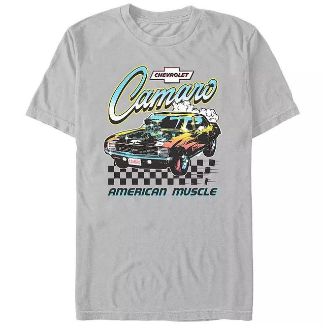 Mens Chevrolet Camaro American Muscle Poster Graphic Tee Product Image