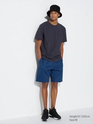 Mens Dry Stretch Easy Shorts (8) with Quick-Drying Blue 3XL UNIQLO US Product Image