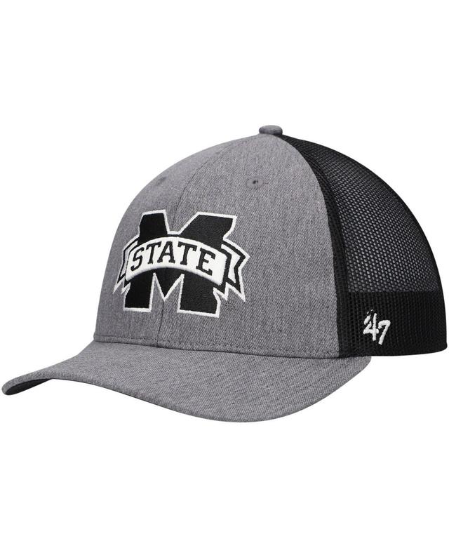 47 Brand Mens Charcoal Mississippi State Bulldogs Carbon Trucker Adjustable Hat Product Image