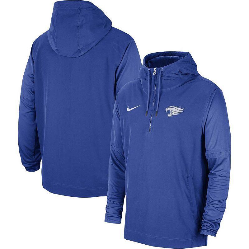 Mens Nike Royal Kentucky Wildcats 2023 Sideline Player Quarter-Zip Hoodie Jacket Product Image