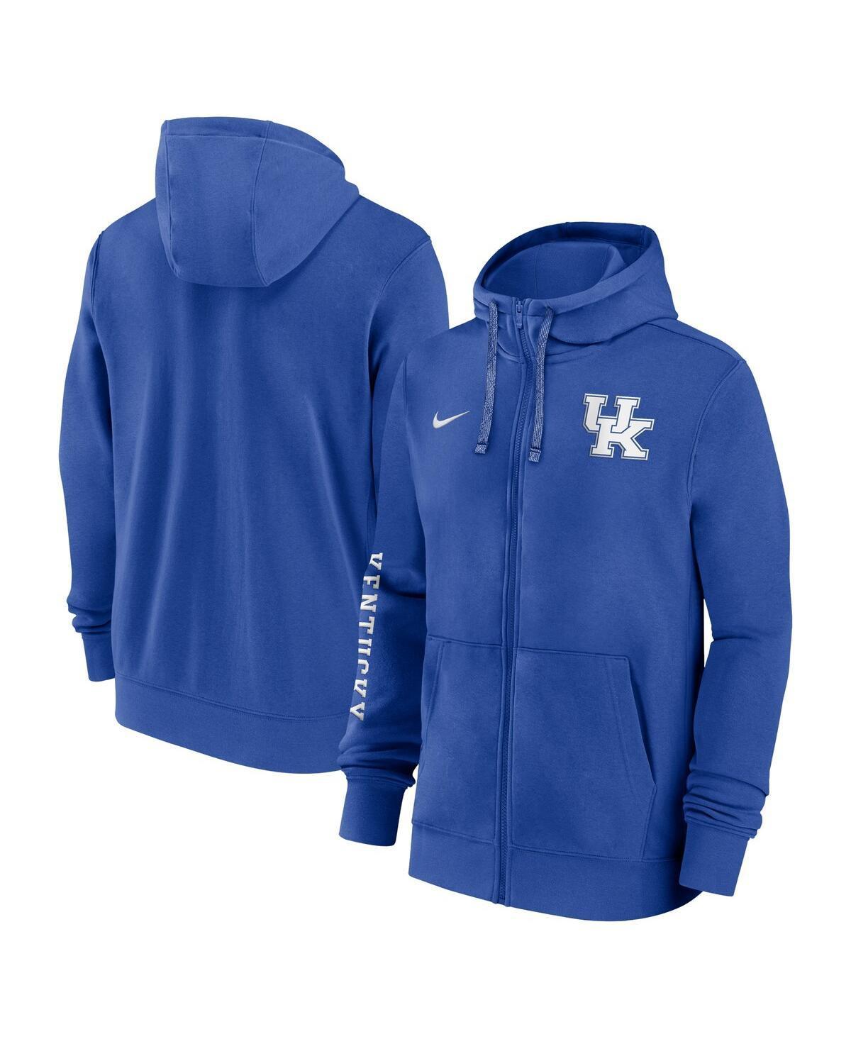 NIKE Kentucky Wildcats Sideline Team Issue  Men's College Full-zip Hoodie In Blue Product Image