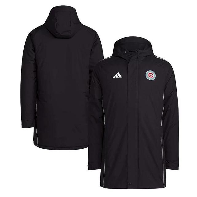 Mens adidas Black Chicago Fire Tiro 24 Full-Zip Hoodie Winter Parka Product Image