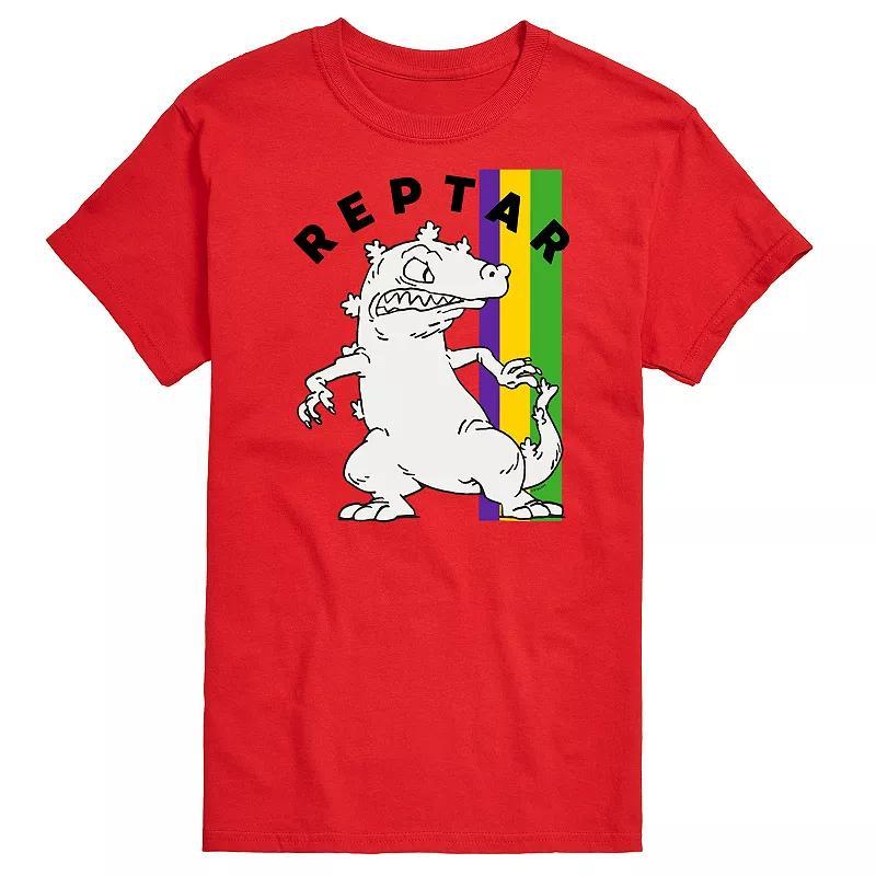 Big & Tall Rugrats Reptar Graphic Tee, Mens Med Grey Product Image