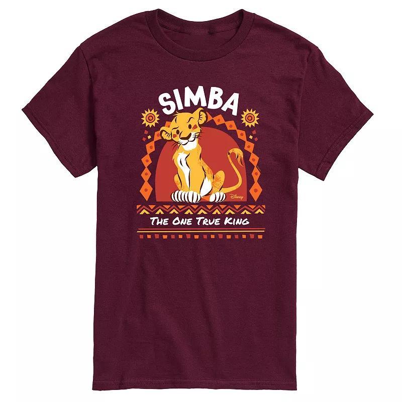 Disneys The Lion King Simba Mens One True King Graphic Tee Product Image