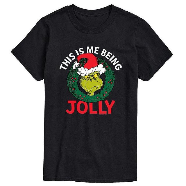 Airwaves Mens Dr. Seuss The Grinch Me Being Jolly Graphic T-shirt Product Image