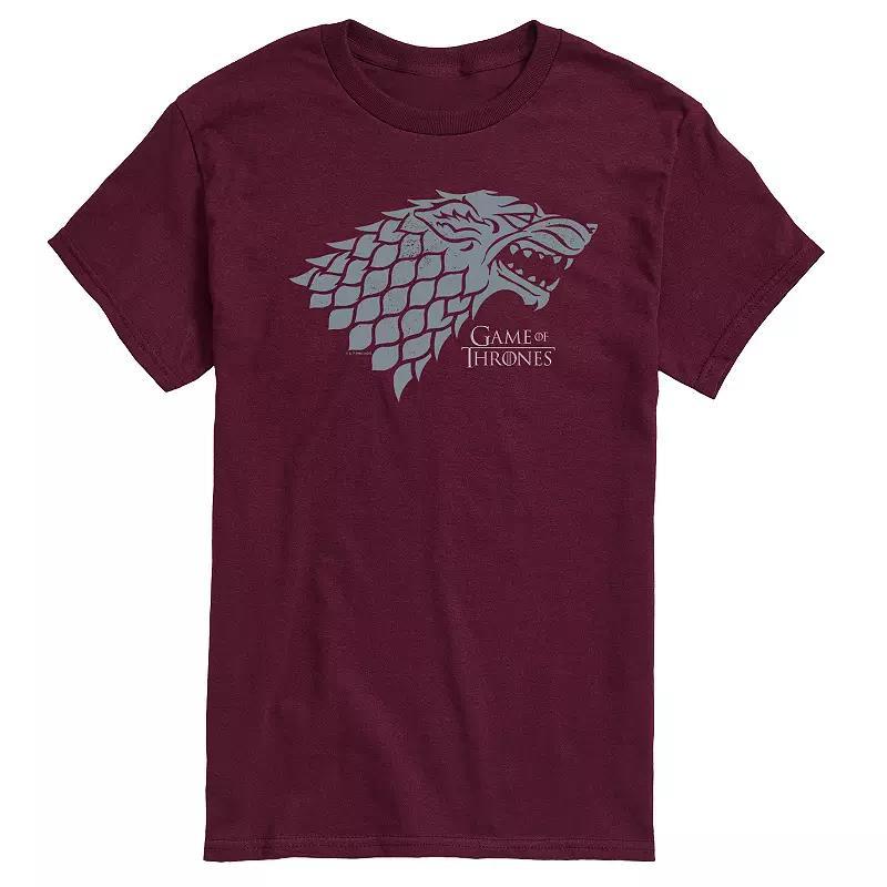 Mens Game Of Thrones Stark Wolf Head Graphic Tee Product Image