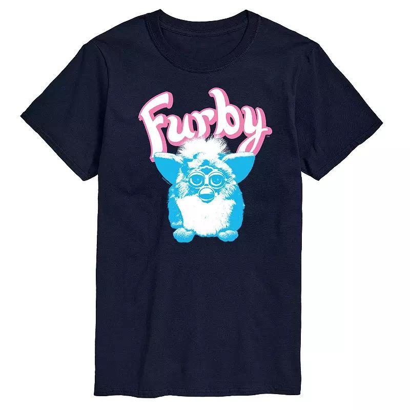 Mens Furby Logo Graphic Tee by Hasbro Blue Product Image