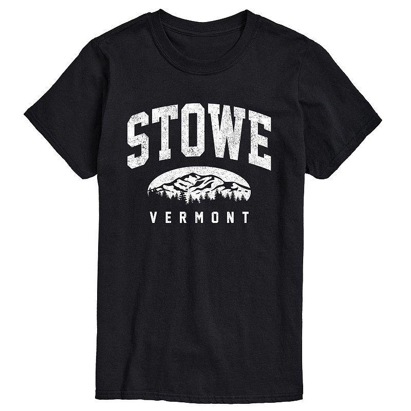 Mens Stowe Vermont Graphic Tee Grey Blue Product Image