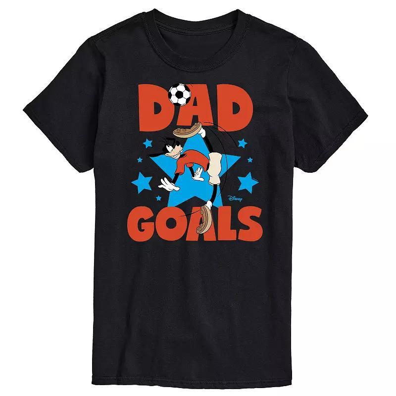 Disneys Goofy Mens Dad Goals Graphic Tee Product Image