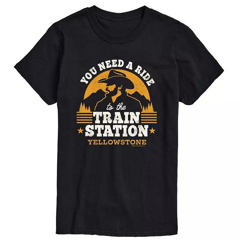 Big & Tall Yellowstone Need A Ride Tee, Mens Blue Product Image