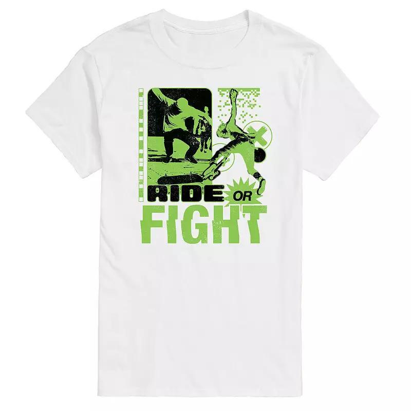 Mens Ride Or Fight Skateboarding Graphic Tee Product Image