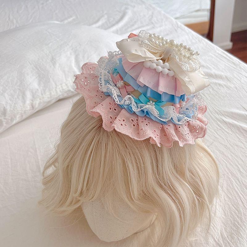 Lace Fascinator Hat Product Image