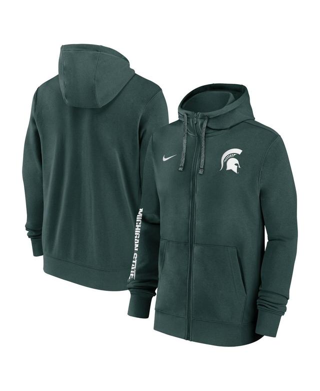 Nike Mens Green Michigan State Spartans 2024 Sideline Full-Zip Hoodie - Green Product Image