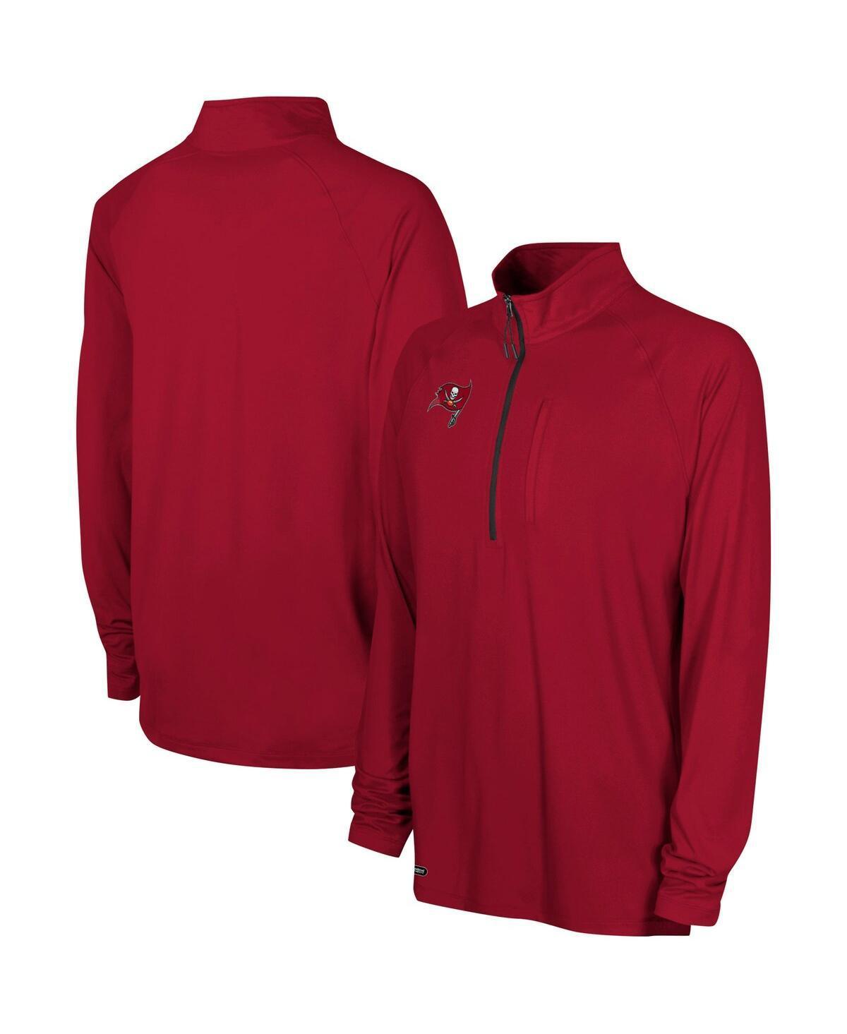 Mens Red Tampa Bay Buccaneers Combine Authentic Raglan Quarter-Zip Top Product Image