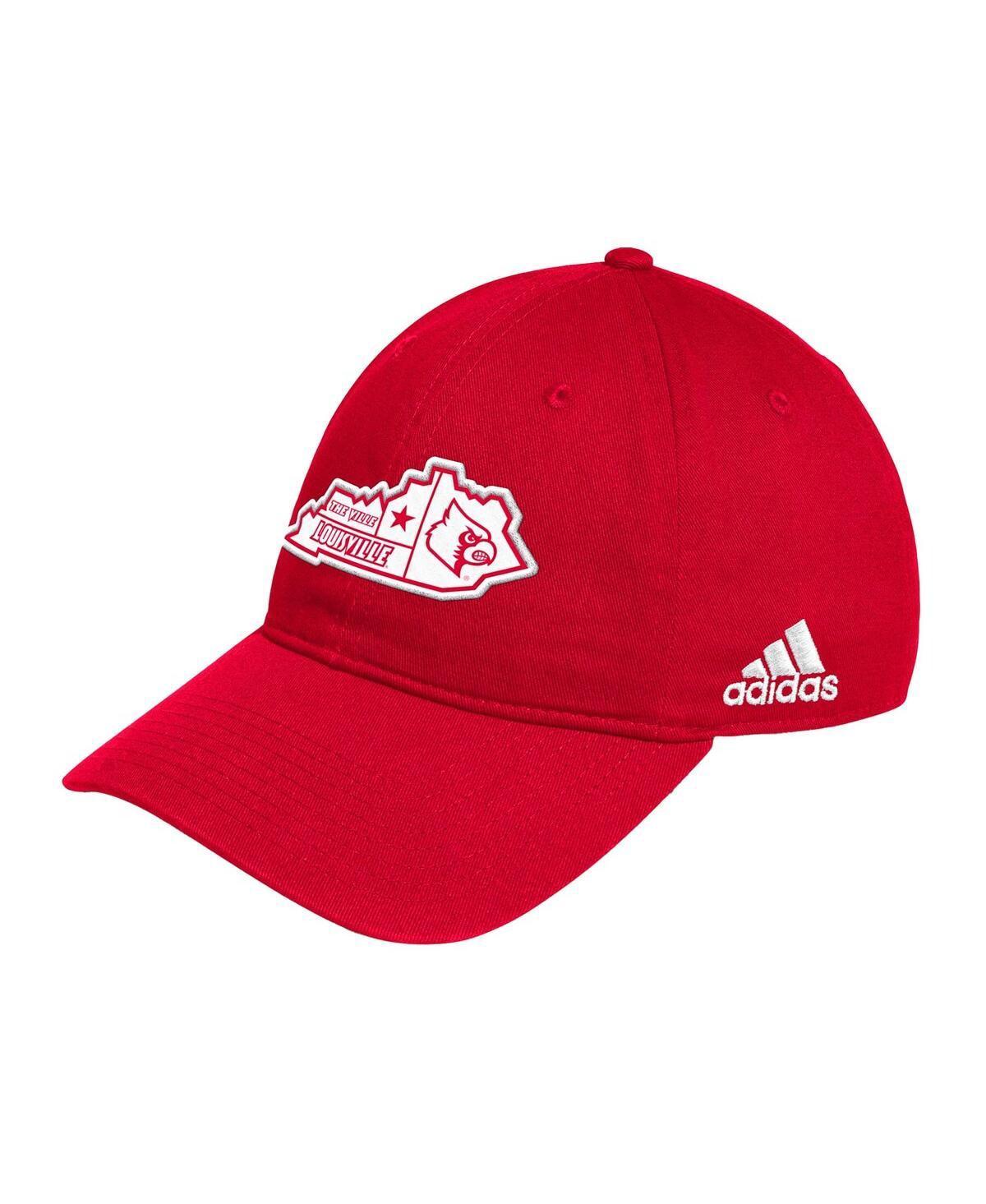 Mens adidas Louisville Cardinals State Slouch Adjustable Hat Product Image