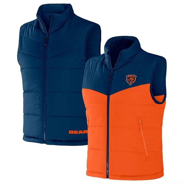 Mens NFL x Darius Rucker Collection by Fanatics Chicago Bears Colorblocked Full-Zip Vest Blue Product Image