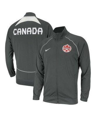 Mens Nike Gray Canada Soccer Anthem Raglan Full-Zip Jacket Product Image