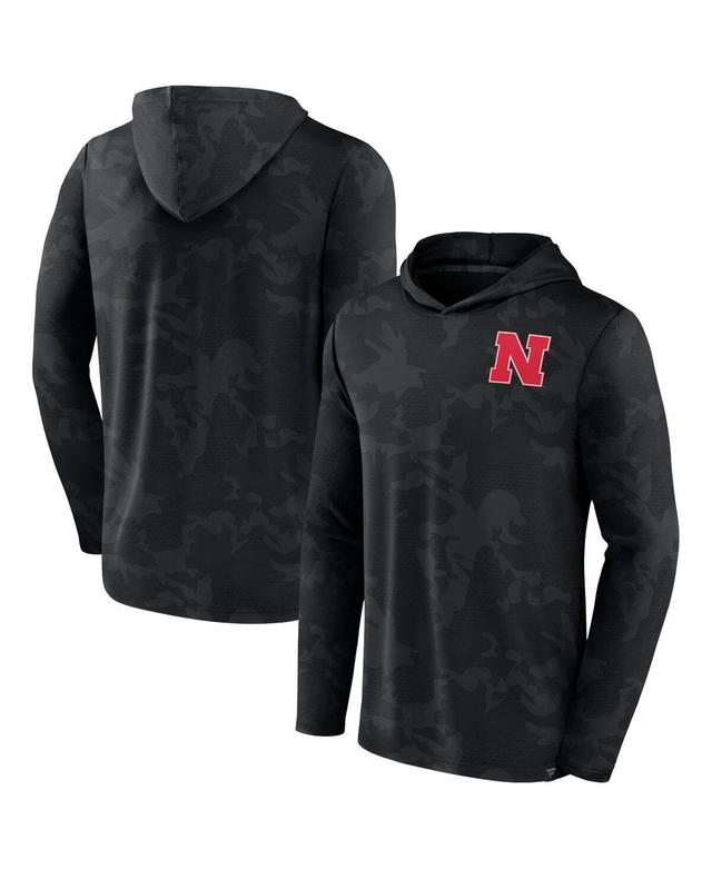 Mens Fanatics Black Alabama Crimson Tide Camo Hoodie Long Sleeve T-shirt Product Image