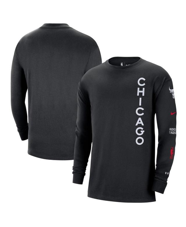 Mens Nike Black Chicago Bulls 2023/24 City Edition Max90 Expressive Long Sleeve T-shirt Product Image