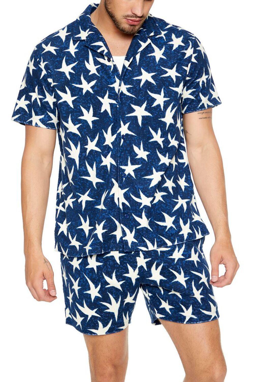 Star Print Button-Up Shirt | Forever 21 Product Image