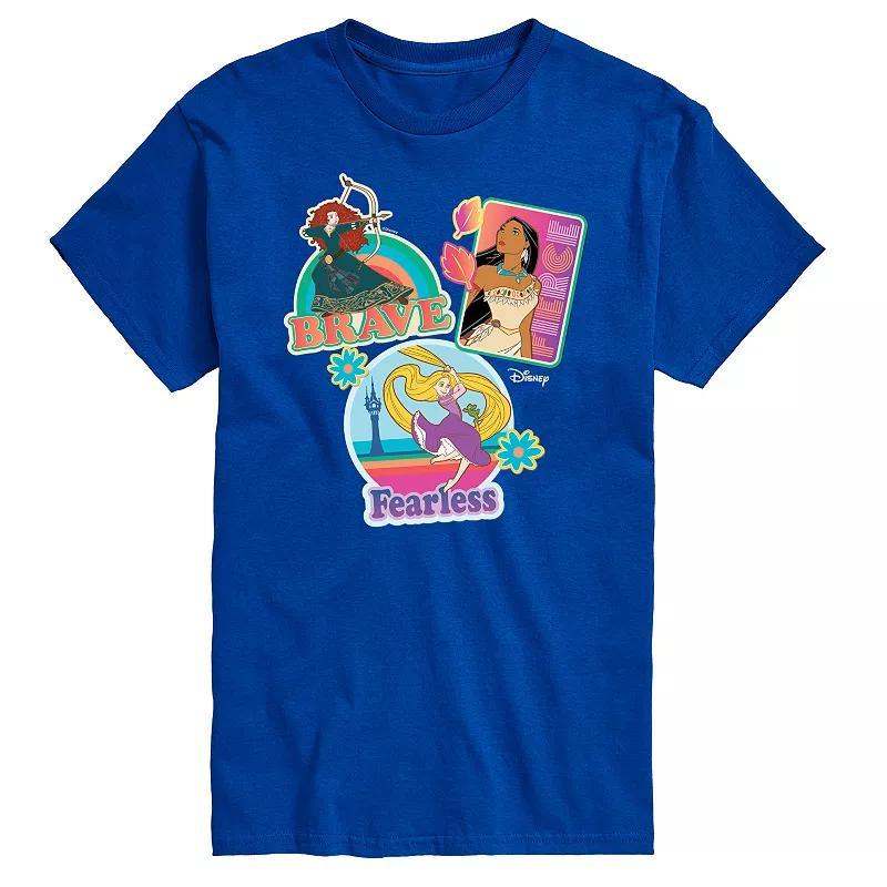 Disney Princess Big & Tall Brave Fierce Fearless Graphic Tee, Mens Product Image