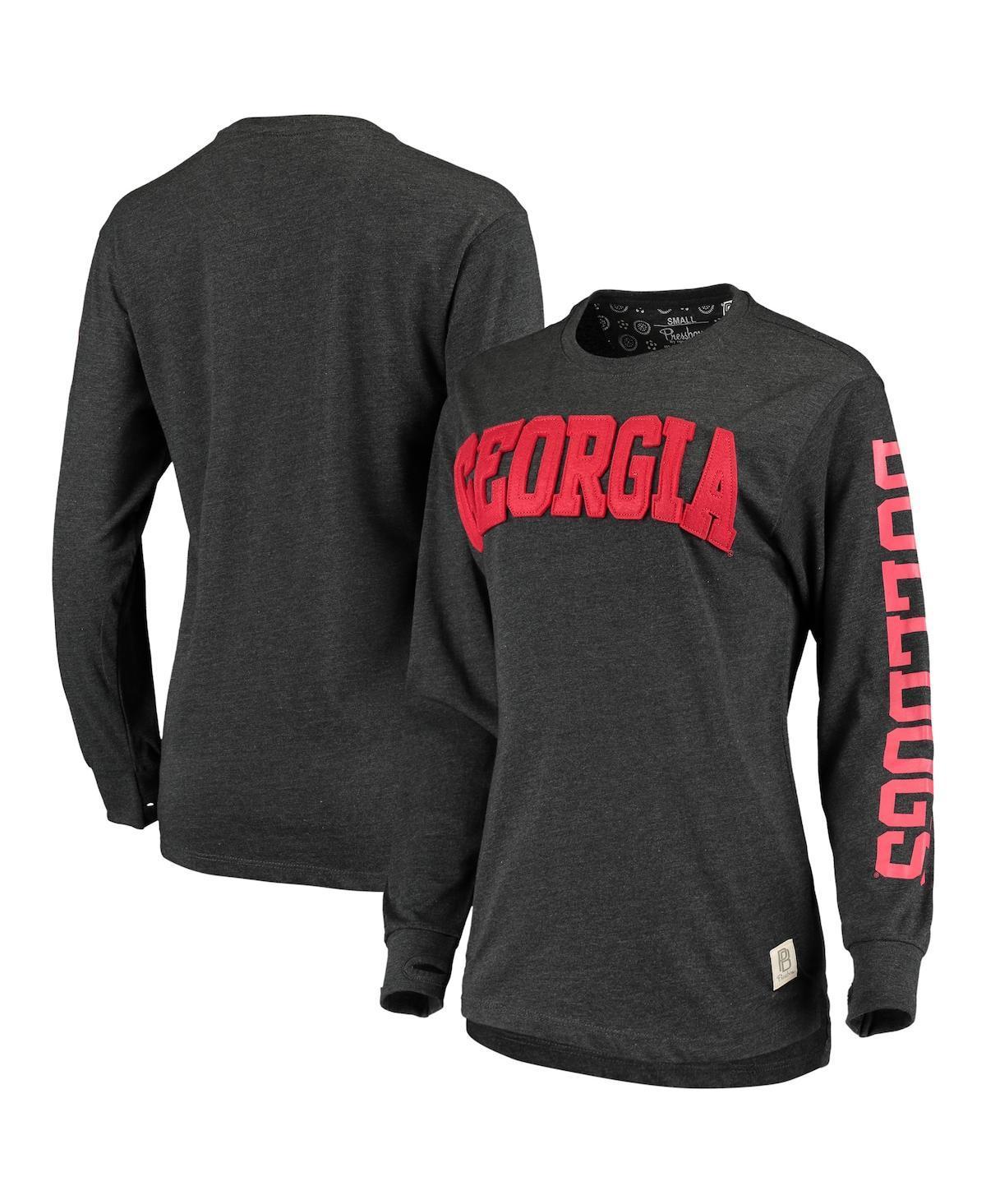 Womens Pressbox Georgia Bulldogs Two-Hit Canyon Long Sleeve T-Shirt Product Image