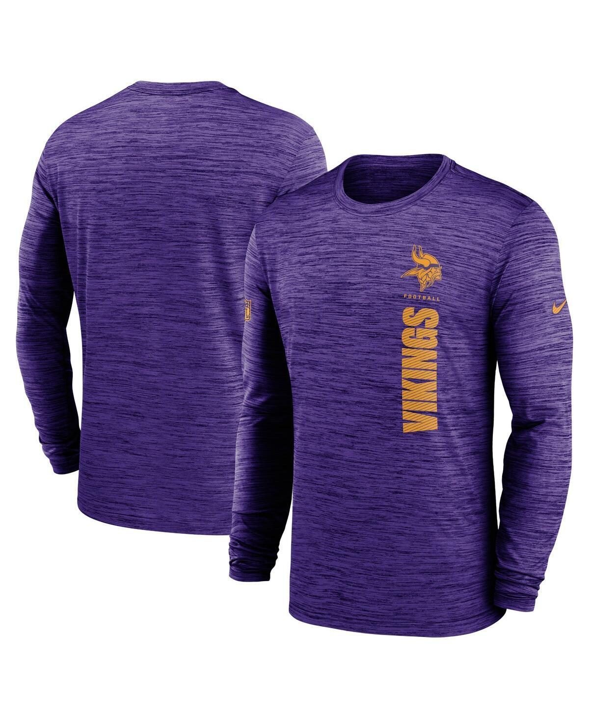 Minnesota Vikings Sideline Velocity Men's Nike Dri-FIT NFL Long-Sleeve T-Shirt Product Image