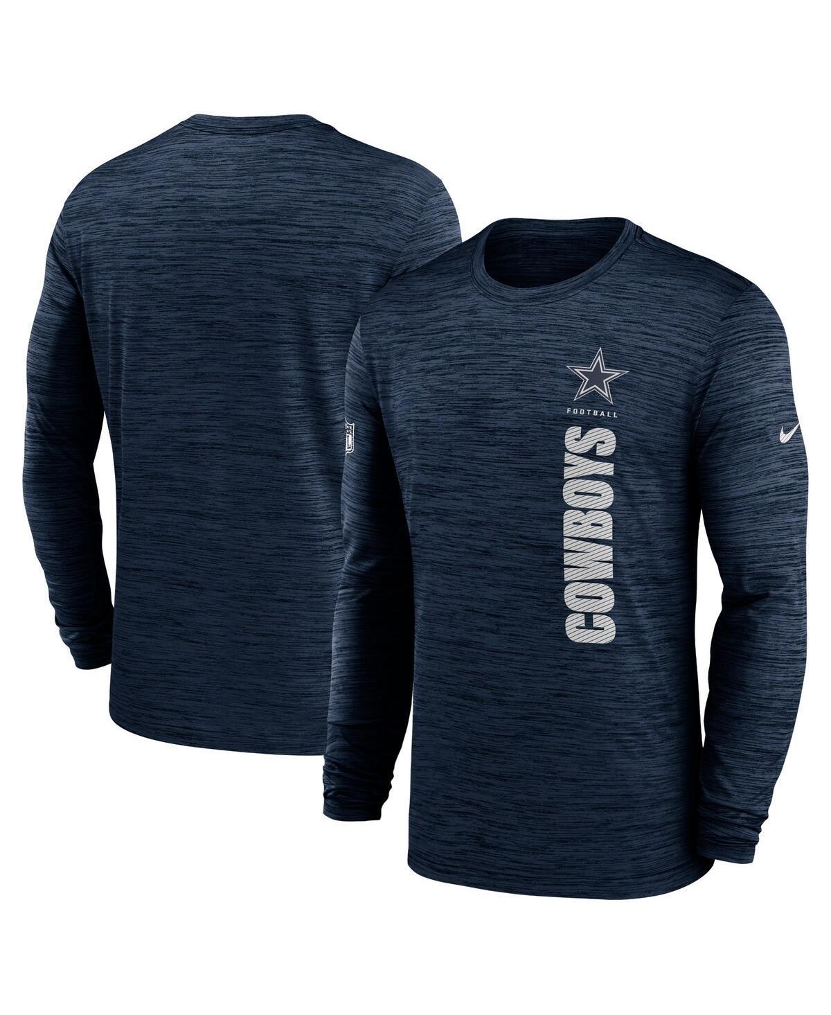 Dallas Cowboys Sideline Velocity Nike Men's Dri-FIT NFL Long-Sleeve T-Shirt Product Image