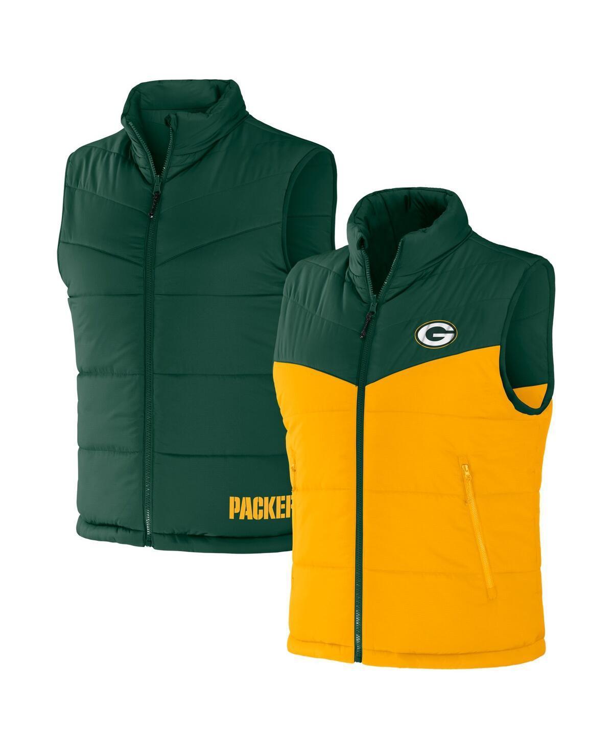 Mens NFL x Darius Rucker Collection by Fanatics Bay Packers Colorblocked Full-Zip Vest Product Image