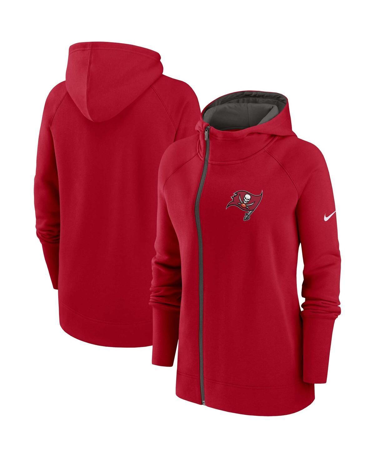 Womens Nike Royal Buffalo Bills Asymmetrical Raglan Full-Zip Hoodie Product Image