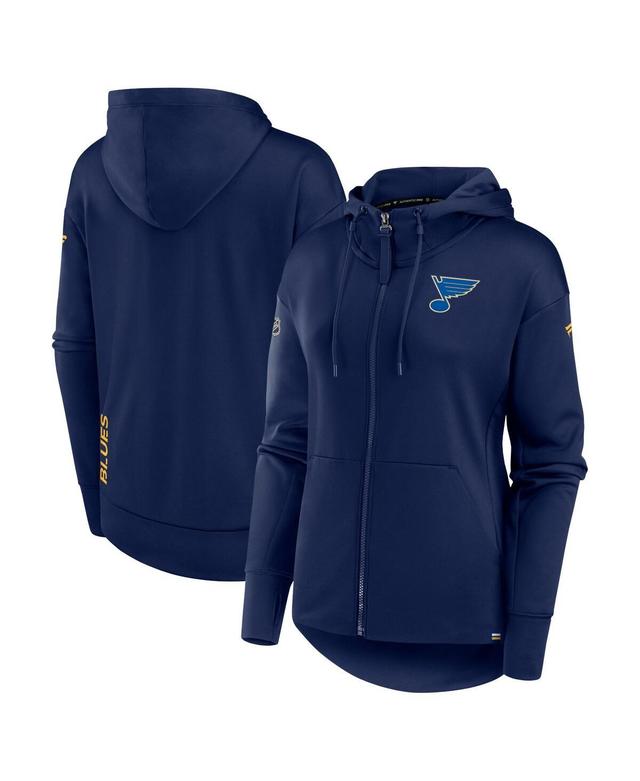 Womens Fanatics Branded St. Louis Blues Authentic Pro Scuba Full-Zip Hoodie Product Image