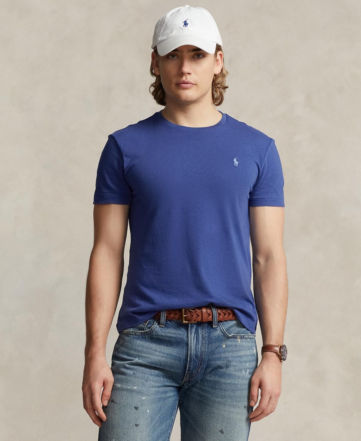 Polo Ralph Lauren Classic Fit Crew Neck Tee (Maidstone Blue) Men's T Shirt Product Image