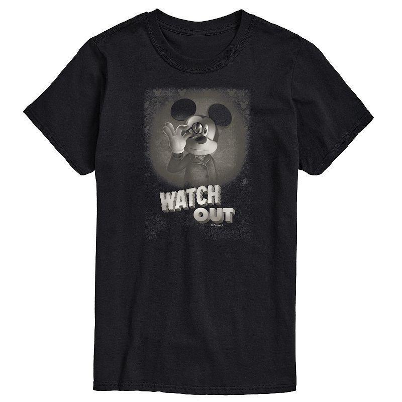 Disneys Mickey Mouse & Friends Big & Tall Watch Out Graphic Tee, Mens Product Image