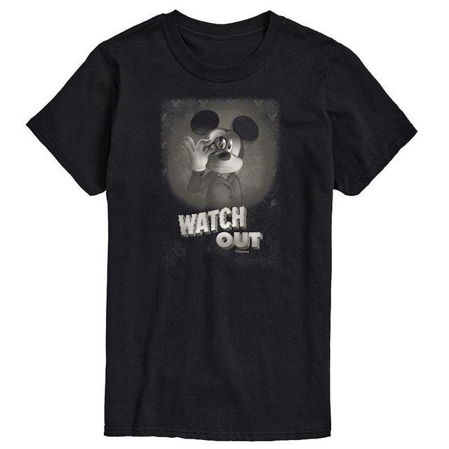 Disney Mens Watch Out Tee Black Product Image