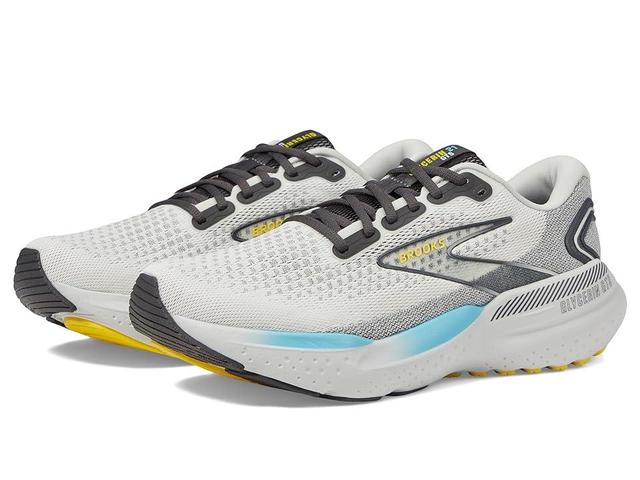 Brooks Glycerin GTS 21 (Coconut/Forged Iron/Yellow) Men's Shoes Product Image