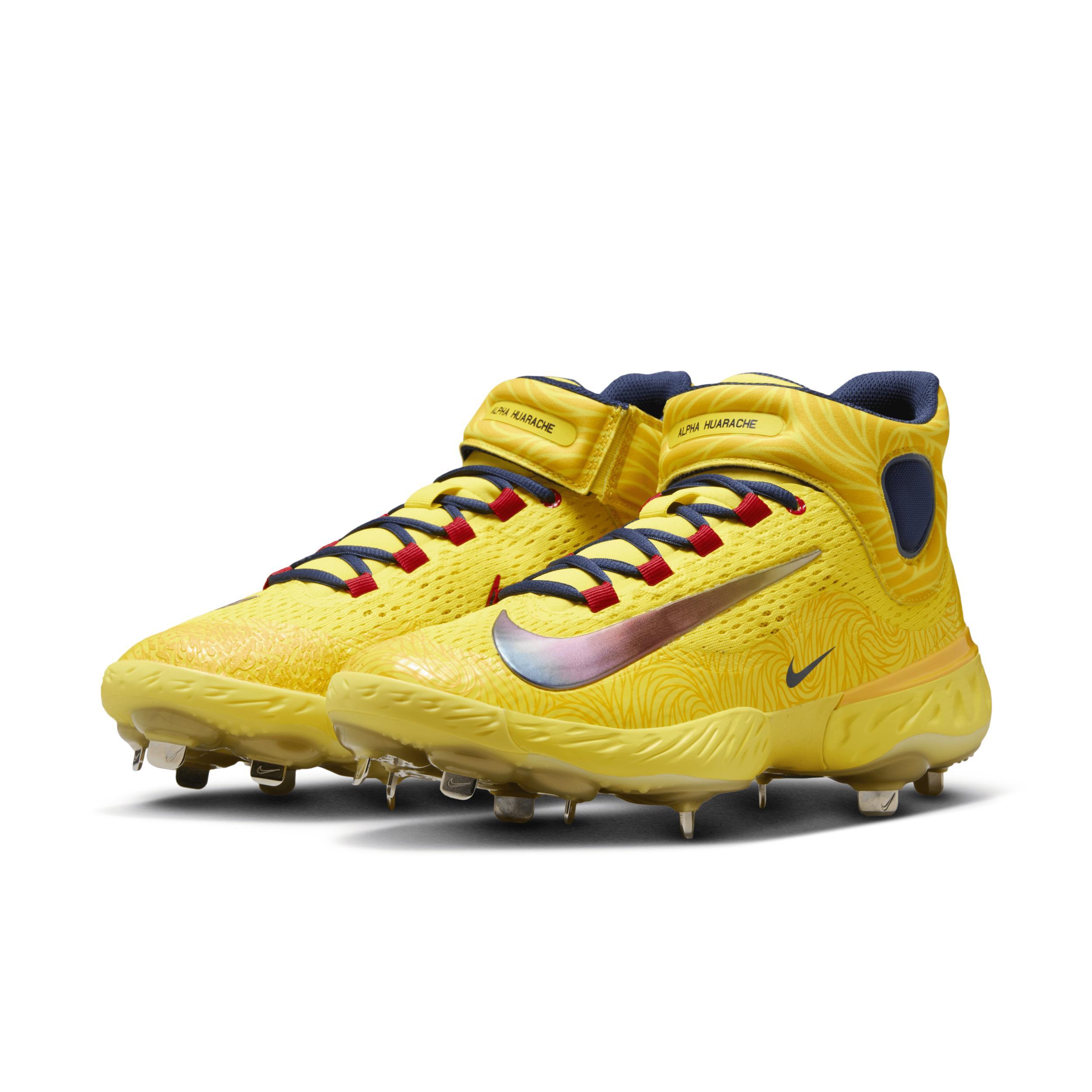 Nike Men's Alpha Huarache Elite 4 Mid "Ronald AcuÃ±a Jr." Baseball Cleats Product Image