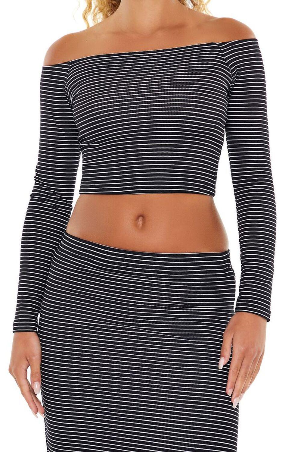 Striped Crop Top & Maxi Skirt Set | Forever 21 Product Image