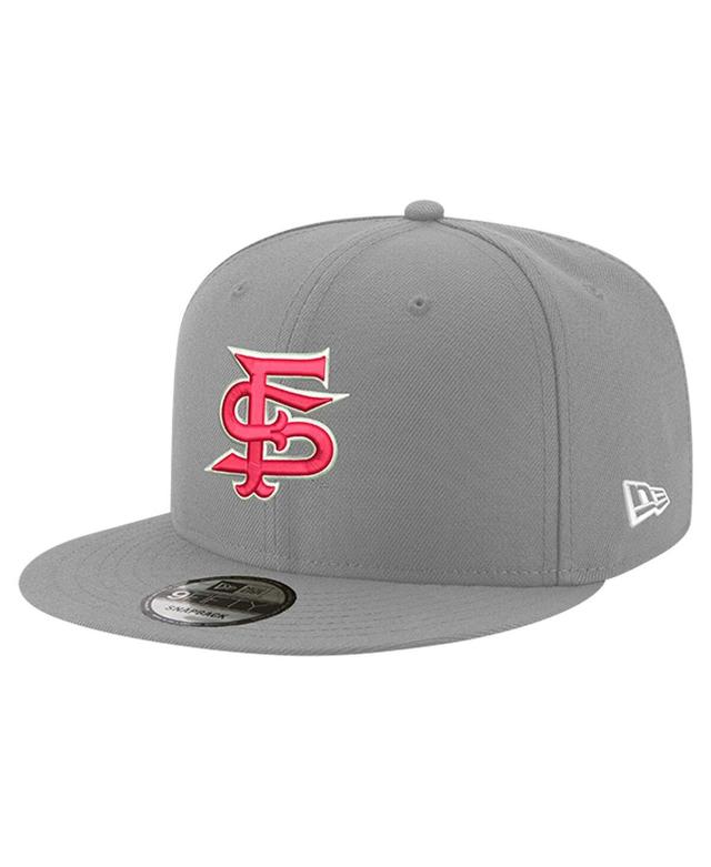 New Era Mens Gray Fresno State Bulldogs Team 9FIFTY Snapback Hat Product Image