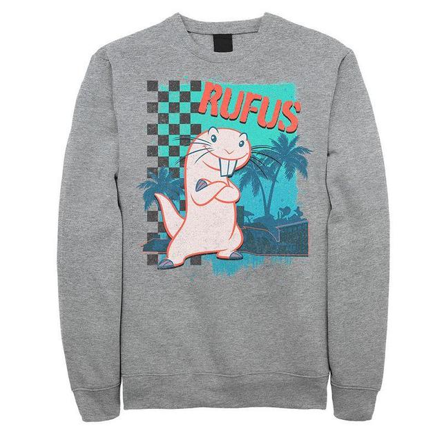 Mens Disneys Kim Possible Rufus Sweatshirt Athletic Grey Product Image