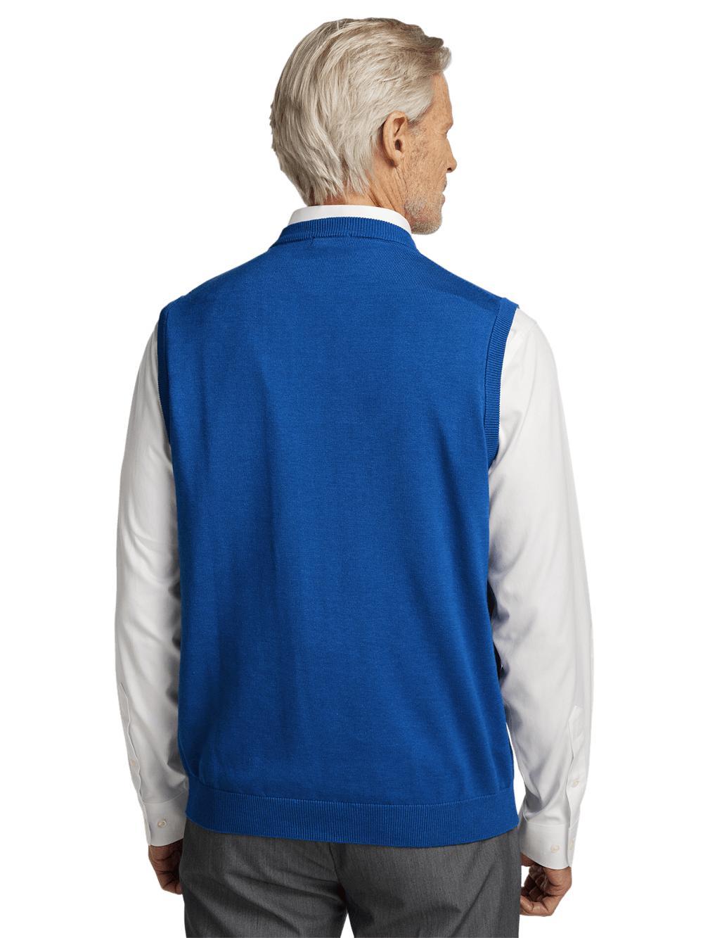 Supima Cotton Vest - Blue Product Image