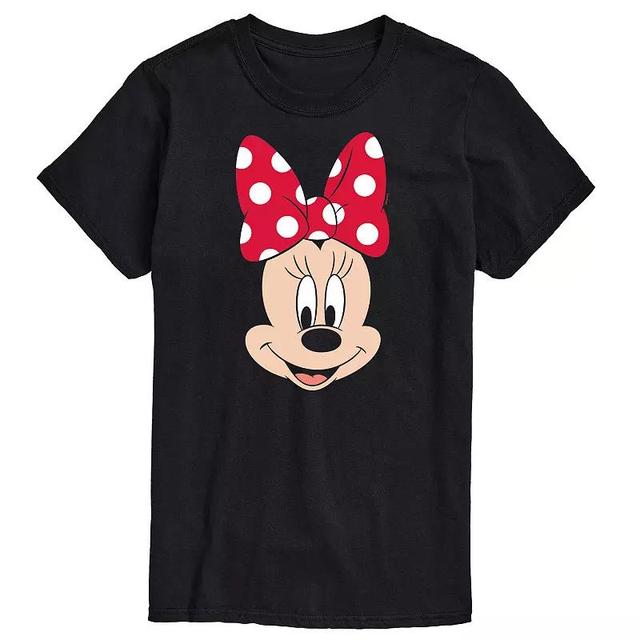 Disneys Minnie Mouse Mens Minnies Face Graphic Tee Product Image