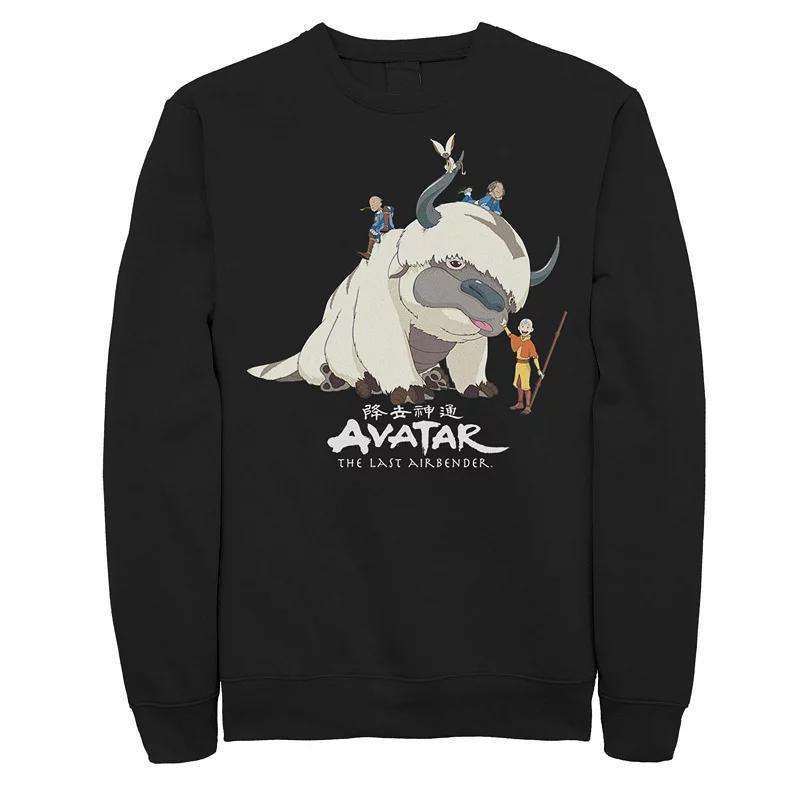 Mens Avatar: The Last Airbender Appa Ride Group Shot Sweatshirt Product Image