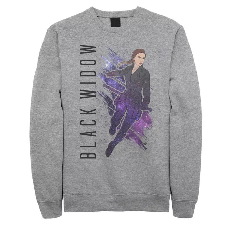 Mens Marvel Avengers Endgame Black Widow Sweatshirt Athletic Grey Product Image