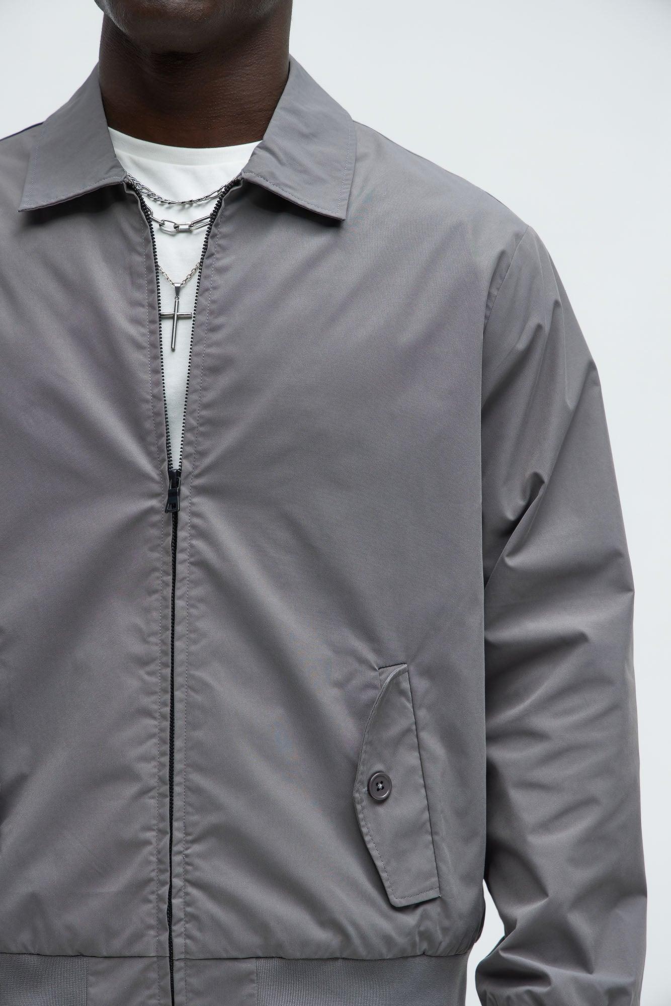 Ansel Tech Zip Jacket - Charcoal Product Image