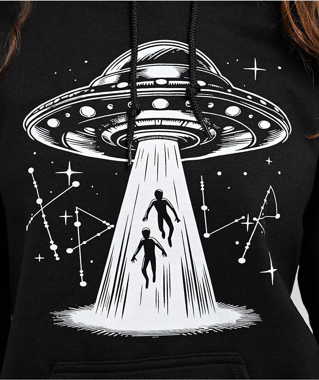 XPLR UFO Black Hoodie Product Image