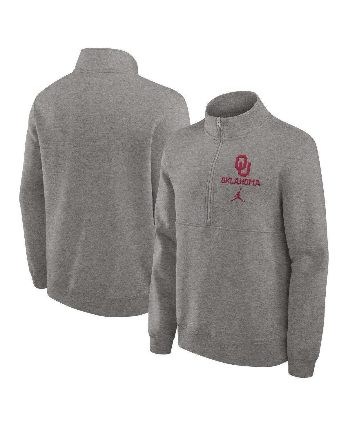 Men's Oklahoma Sooners Primetime Club Jordan College 1/2-Zip Crew Product Image