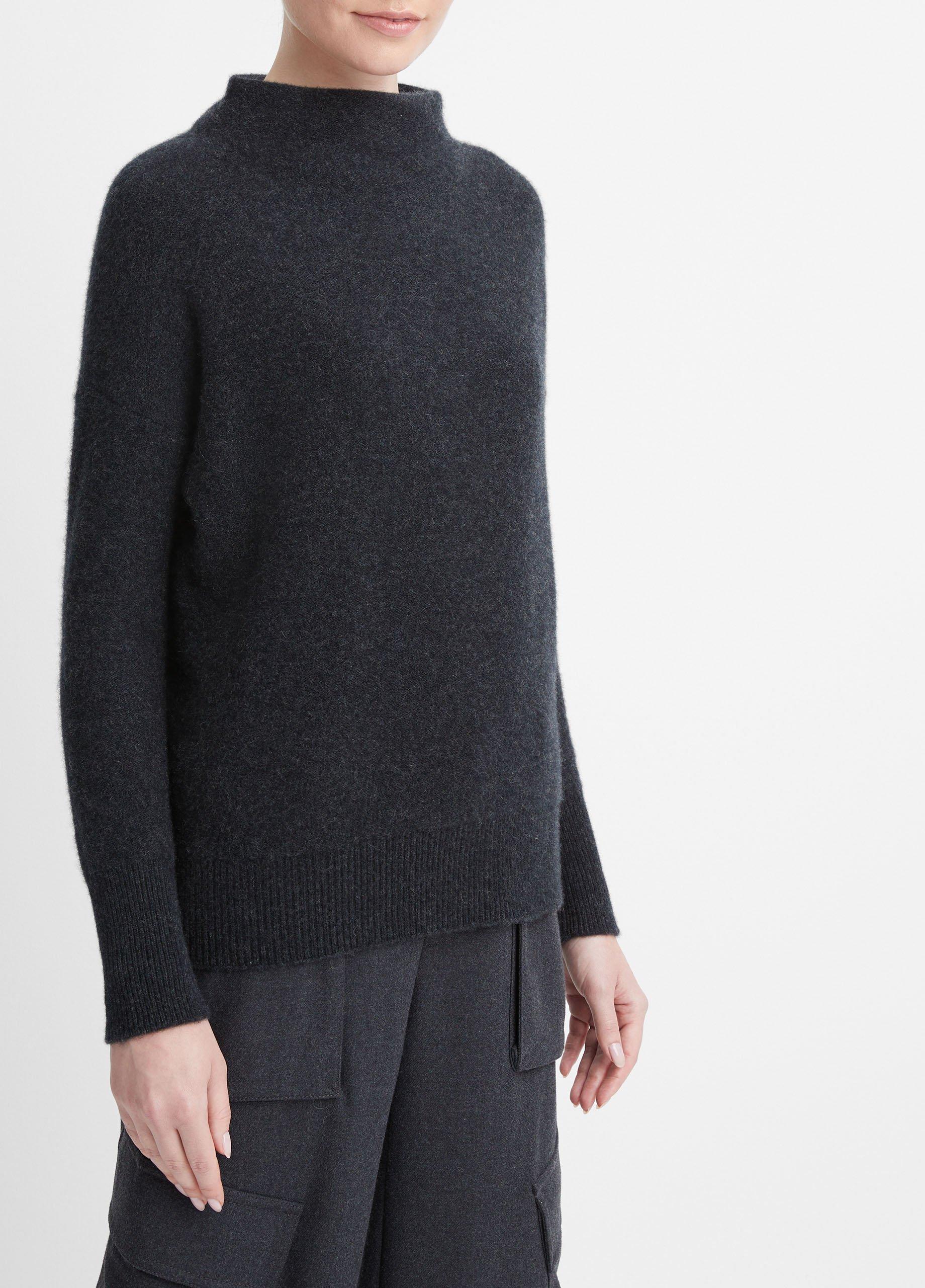 Plush Cashmere Funnel Neck Sweater Product Image