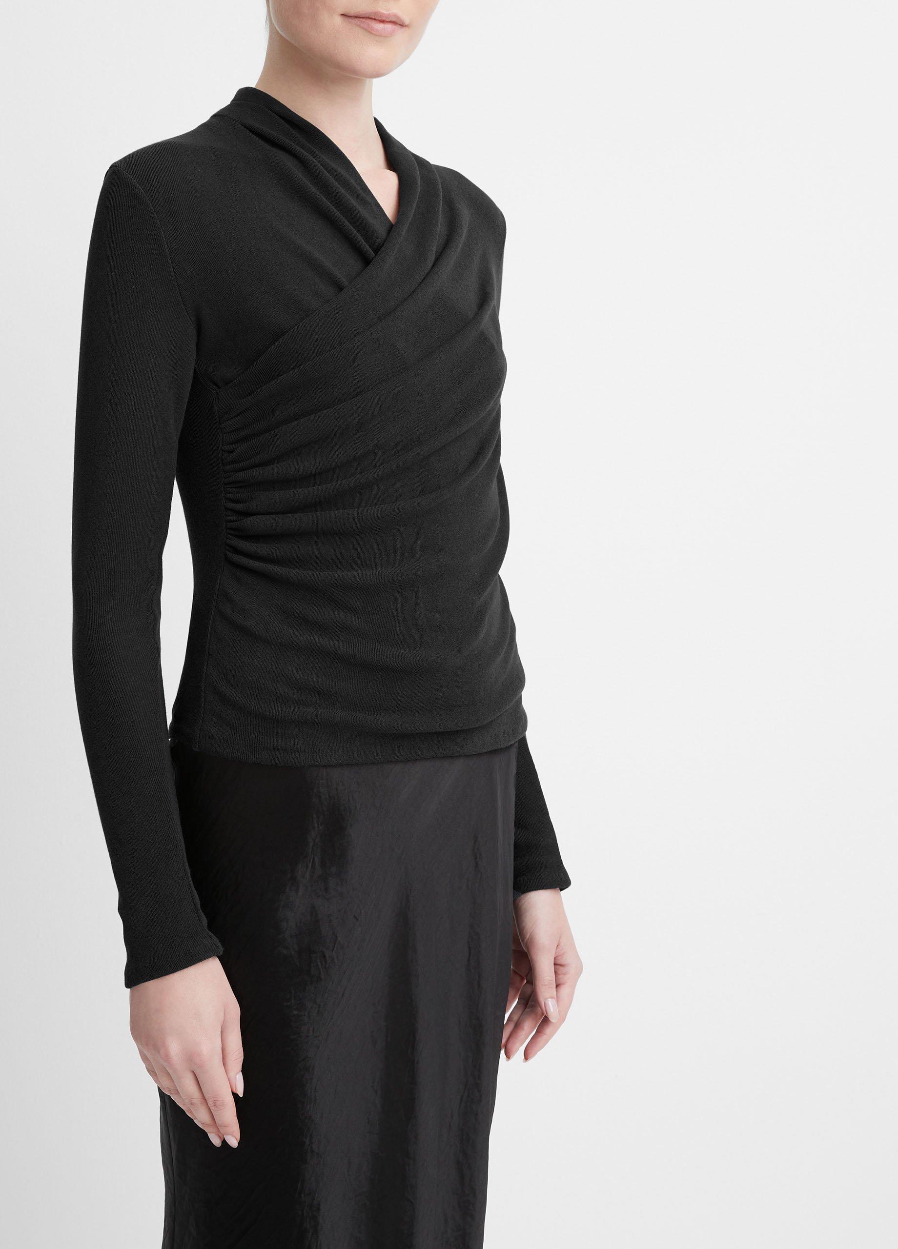 Fixed Wrap Long-Sleeve Top Product Image